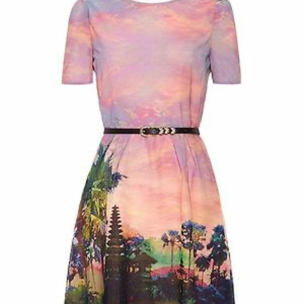 Modcloth Uttam Boutique Sunset Dress UK16